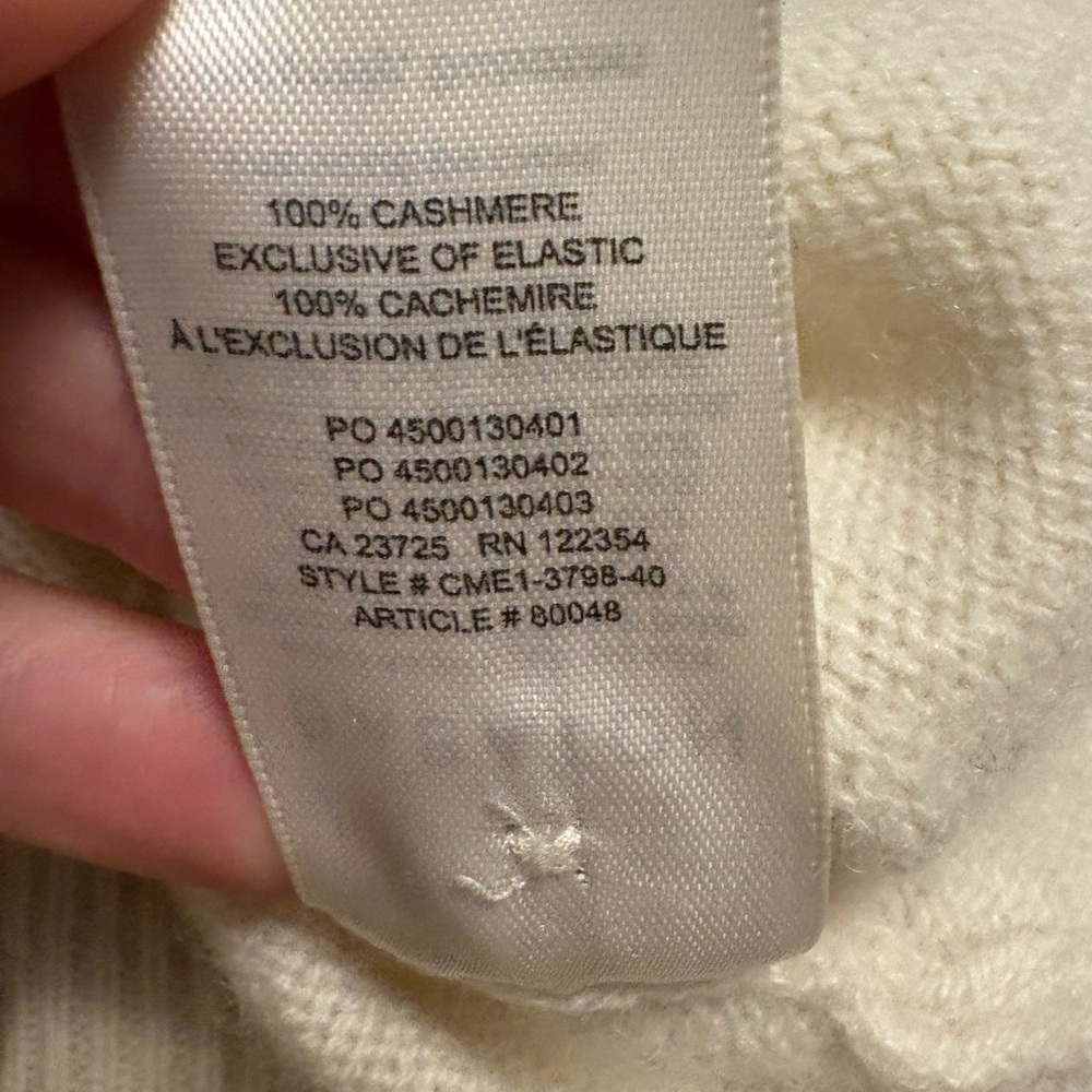 Babaton Cream Knit 100% Cashmere Sweater - Picture 5 of 7